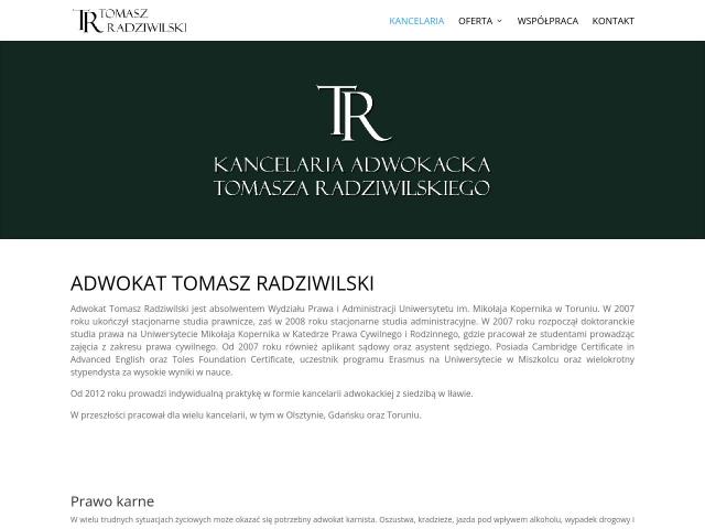 Kancelaria Adwokacka adw. Tomasz Radziwilski adw. Wojciech Kozielski